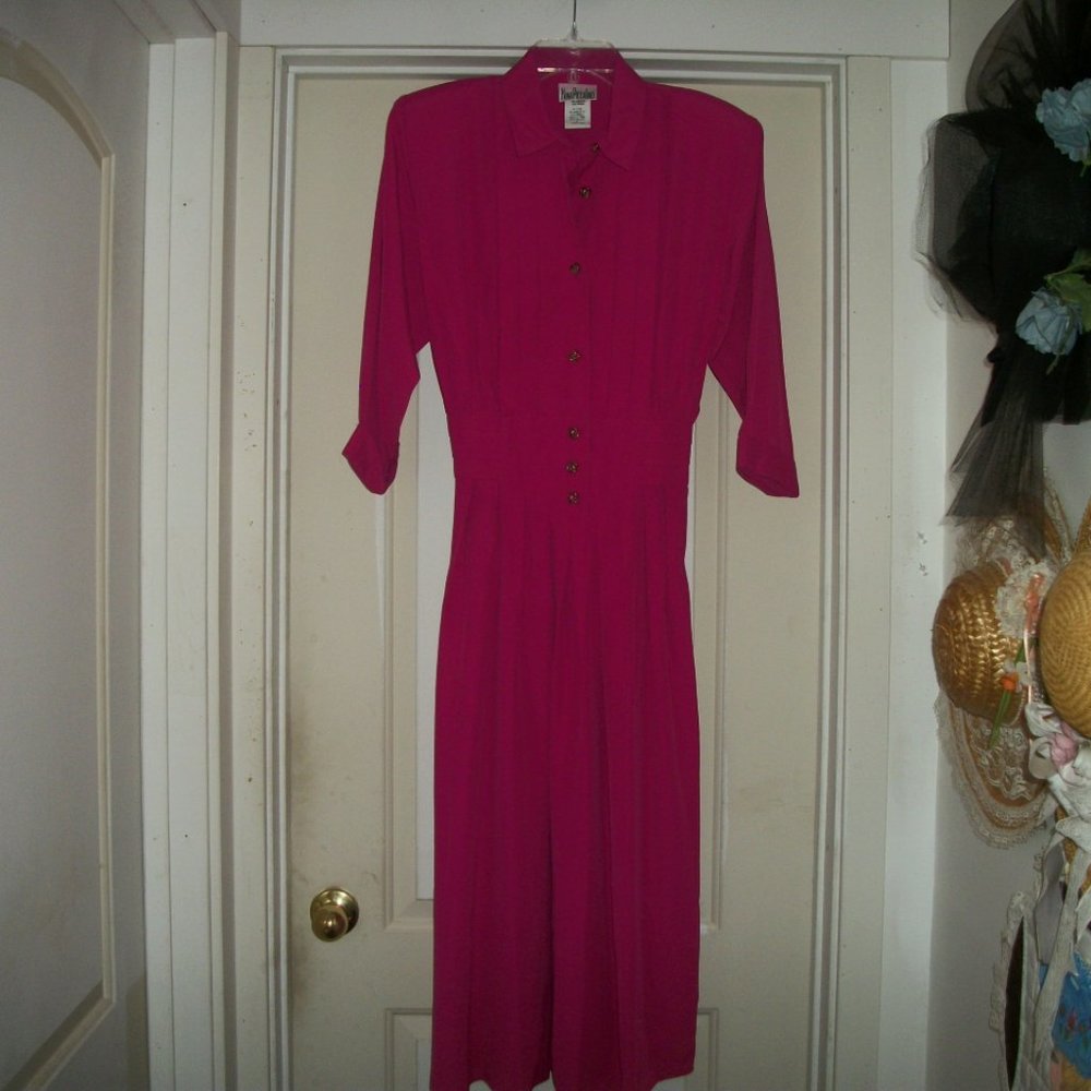 BARBIECORE 80S HOT PINK DRESS DOES THE 50S 8